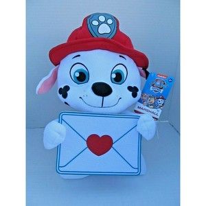 Just Play Nickelodeon Paw Patrol Marshall Holding V-day Envelope Dog Plush 12"